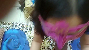 Indian girl giving blowjob