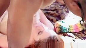 Interracial teen 18+ Facial