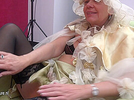 Its A Steaming Old And Young Lesbian Halloween Party - MatureNL
