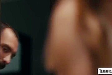 Ivory Mayhem - Horny Stepdad Barebacks His Ts Stepdaughter While On Laundry