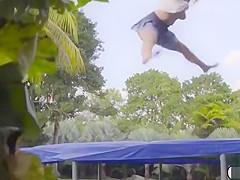 Ivy getting fucked in the trampoline