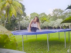 Ivy getting fucked in the trampoline