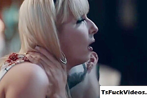 Jamie French In White Shemale Licks Stepsons Enormou