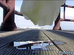Japanese 18-year-old Bitch Peeing