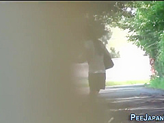 Japanese 18-year-old Bitch Peeing
