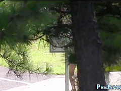 Japanese 18-year-old Bitch Peeing