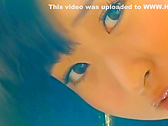 Japanese Amateur Giggles While Watching Guy Jerk O