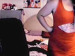 Japanese Bbw Put On Stripper Dress And Bate