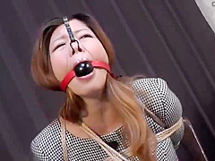 Japanese Secretary Tied And Gagged With Na Na