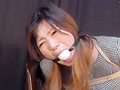 Japanese Secretary Tied And Gagged With Na Na