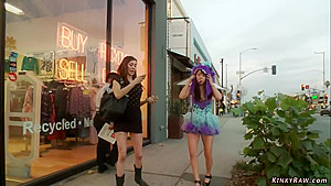 Japanese Whore Disgraced On The Streets - Princess Donna And Marica Hase
