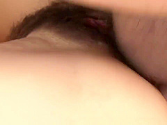 Japanese Whore Opens Hairy Cunt To Get It Filled With Semen