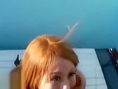 Japanese most horny redhead wants fuck outdoor