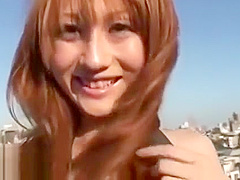 Japanese most horny redhead wants fuck outdoor