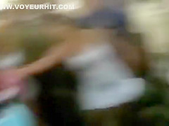 Jealous chicks fighting with their boobs out