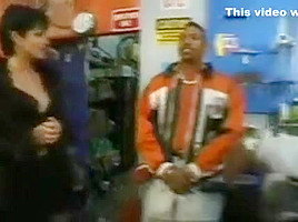 Jeanna Fine Sucks and Jerks off 3 Big Black Cocks
