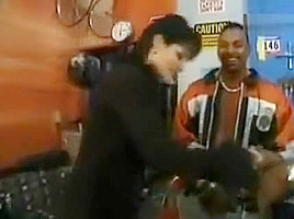 Jeanna Fine Sucks and Jerks off 3 Big Black Cocks