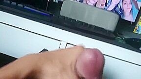 Jerking off to a friend