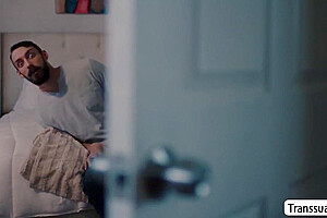 Jolly Shemale Lets Guy Neighbor Toyed And