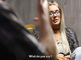 Kate Miner - A Severe Caning And A Sensual Blonde Casting