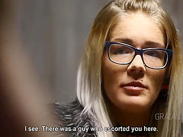 Kate Miner - A Severe Caning And A Sensual Blonde Casting