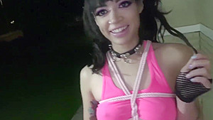 Kinky teen 18+ Ropebaby Gets Pussy Slammed Hard By A Hunk Stud