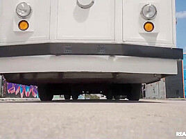 Kira Perez - The Fucking Public Bus Threesome On Pornhd With And Ameen
