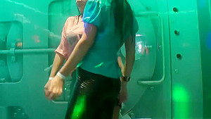 Kissable hotties give a blowjob and enjoy screwing and gangbang