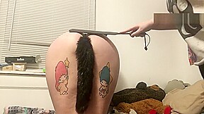 Kitten gets spanked by Mistress