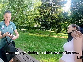 LAW4k Bitch sucks cock because stealing wallets from the bags