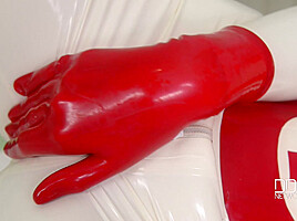 Latex Sex Goddess's Self-Spanking and Masturbation Solo - PornWorld