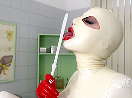 Latex Sex Goddess's Self-Spanking and Masturbation Solo - PornWorld