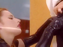 Latex Sluts Gets Messy Facial