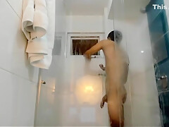 Latin Boy Shoot His Load And Take A Shower