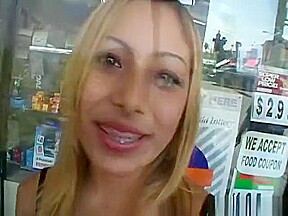 Latina Blonde With Big Eyes Loves Seeing Your Face During A Bj