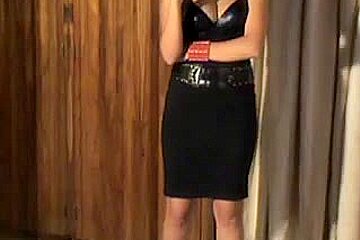 Latina hottie gives her thrall some flogging