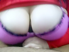 Latina huge boobs Tittyfuck and cum on tits