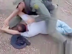 Latina railed outside