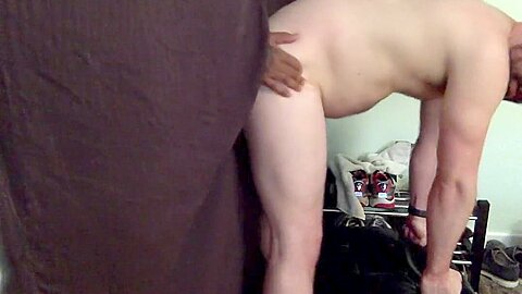 Latino buddy with huge cock feeds and breed me through my gloryhole
