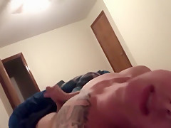 Lean young male sensational pleasure