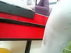 Leggins Cameltoe ASS & Big Tits in Supermarket