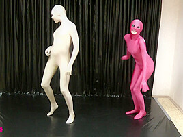 Lesbian Dreams In Zentai - Watch4Fetish