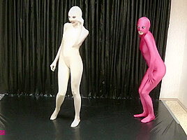 Lesbian Dreams In Zentai - Watch4Fetish