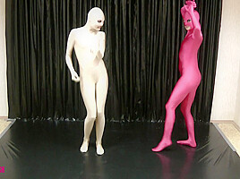 Lesbian Dreams In Zentai - Watch4Fetish