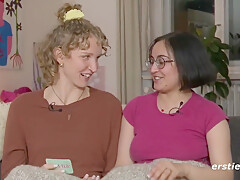 Lesbian Friends Play A Sexy Card Game