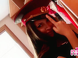 Lesbian Nina Closet Nude with perfect body