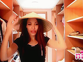 Lesbian Nina Closet Nude with perfect body
