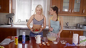 Lesbian Threesome With Whipcream And Ass! With Lovita Fate, Baby Nicols And Gina Gerson