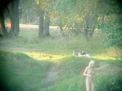 Lesbian girls fooling around in public