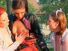 Lesbians showing upskirts